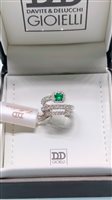 Ring Davite & Delucchi Woman in White Gold Smeraldo AA032521SM